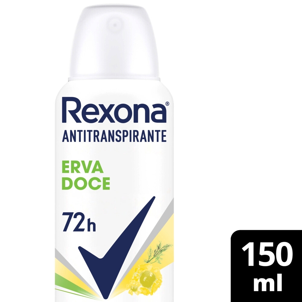 Desodorante Rexona Erva Doce Feminino Antitranspirante Aerossol com 150ml