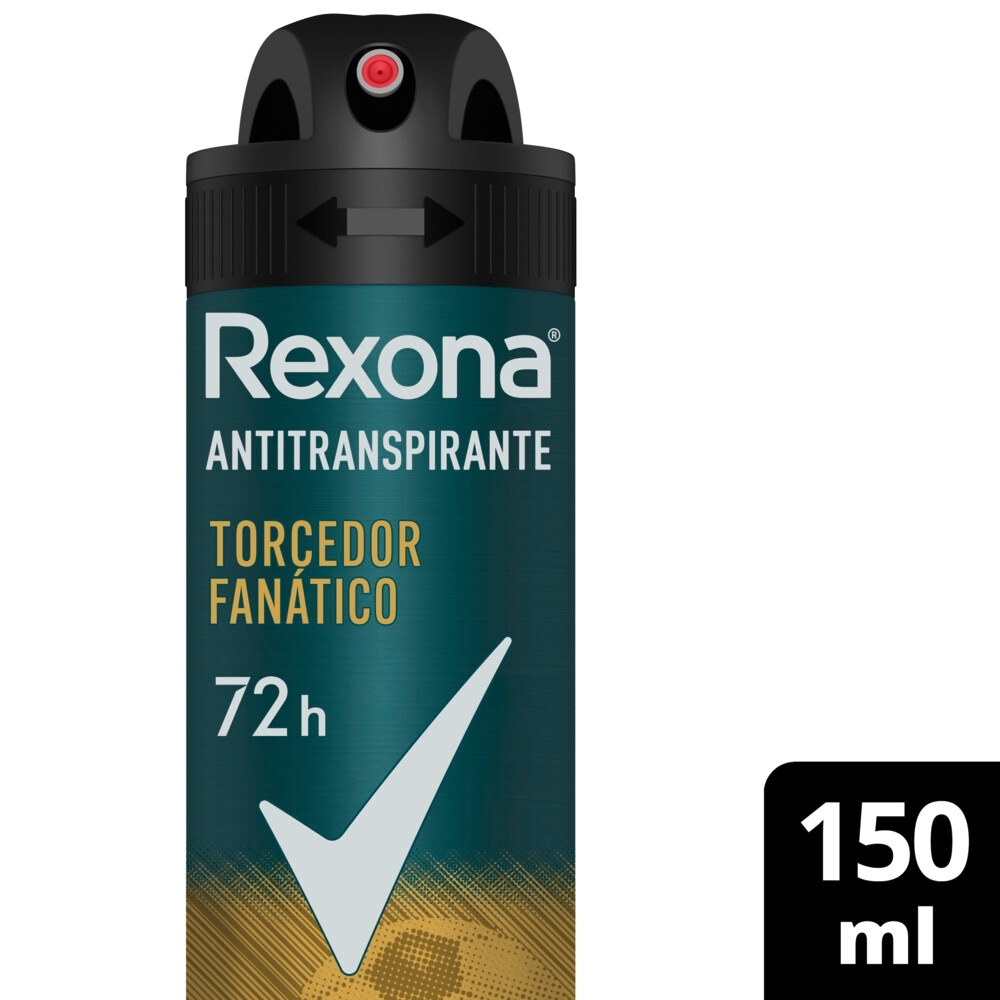 Desodorante Antitranspirante Aerosol Rexona Men Torcedor Fanático com 150ml