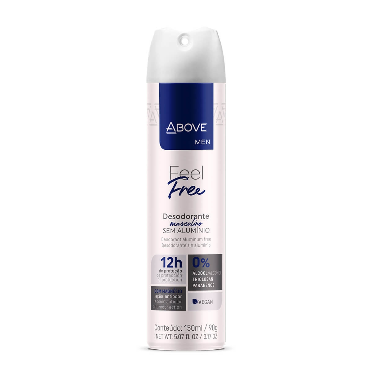 Desodorante Aerossol Antitranspirante Above Men Feel Free 150ml