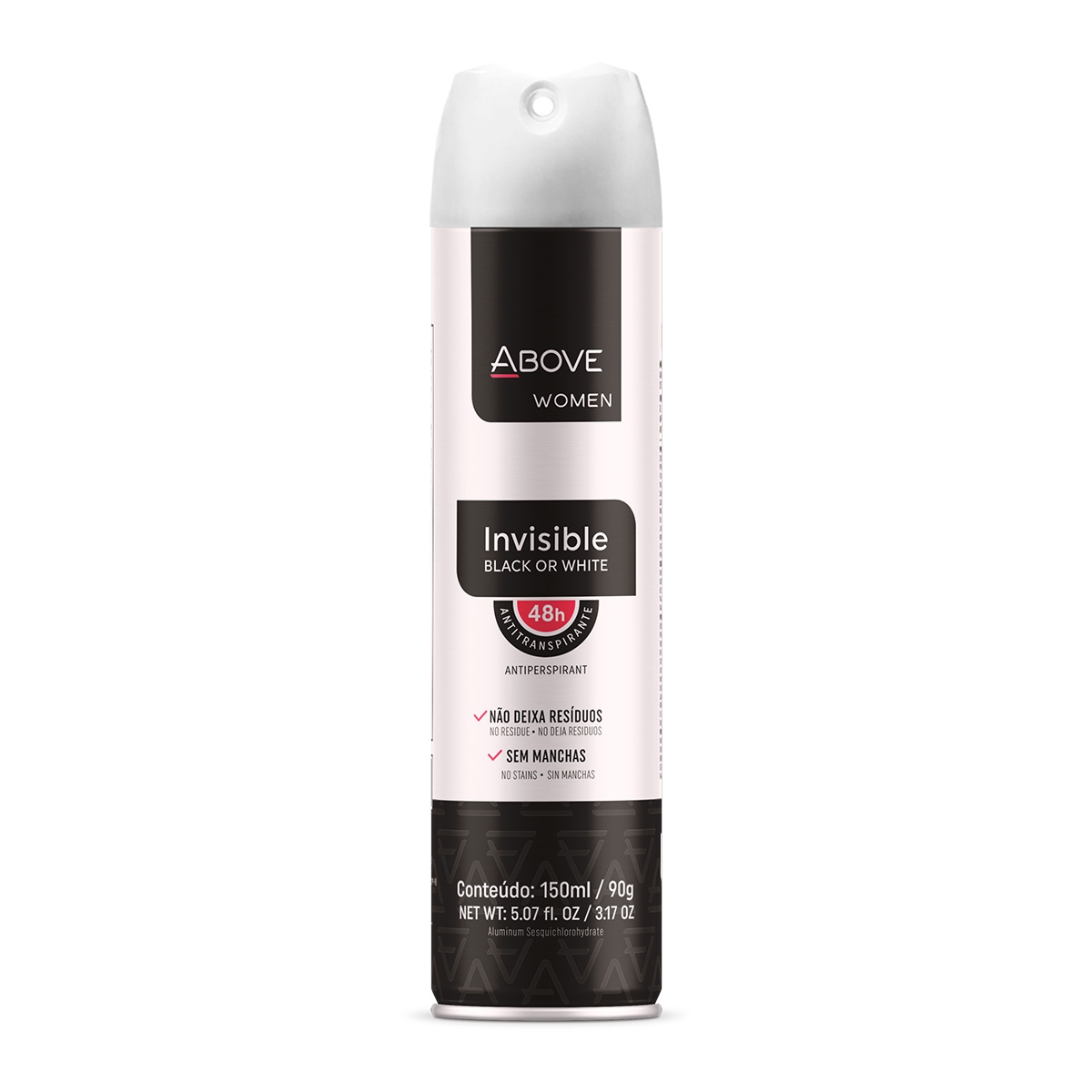 Desodorante Aerossol Antitranspirante Above Woman Invisible 150ml