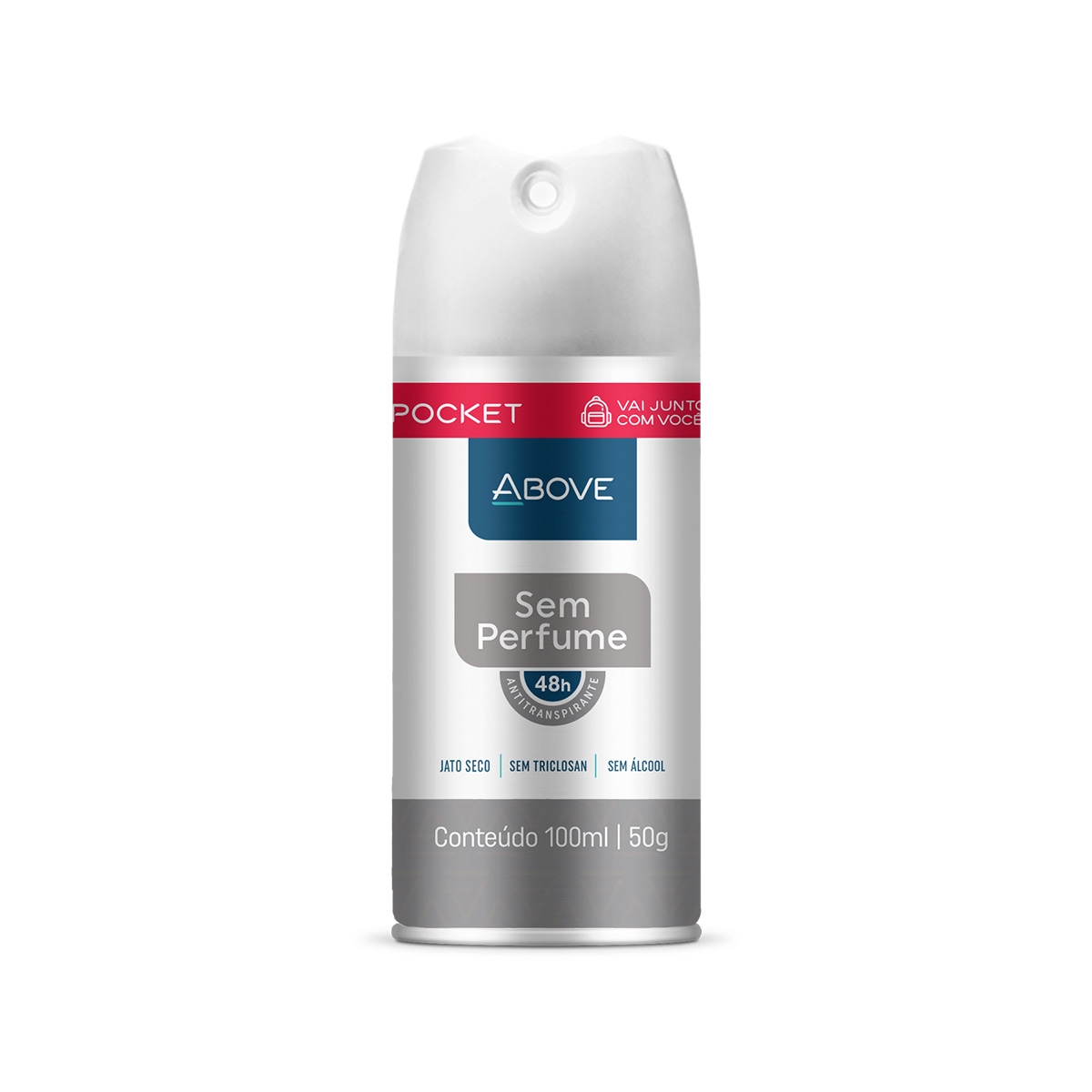 Desodorante Aerossol Antitranspirante Pocket Above Sem Perfume