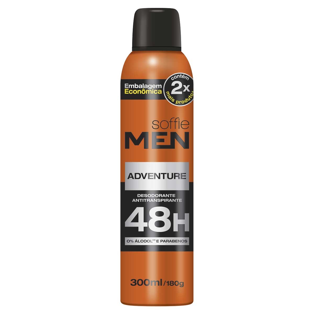 Desodorante Aerossol Antitranspirante Soffie Men Adventure com 300ml 300ml