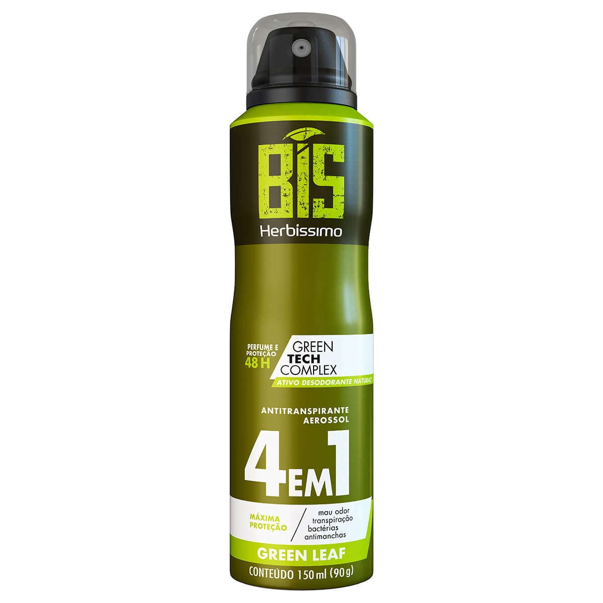 Desodorante Aerossol Bis Herbíssimo Green Leaf 150ml