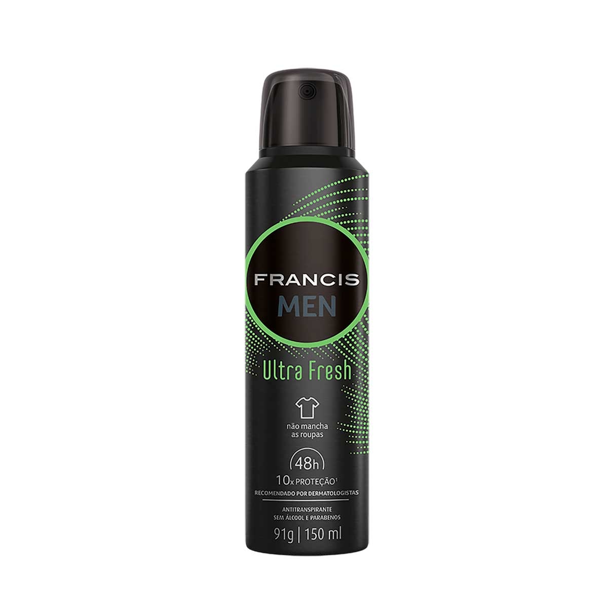 Desodorante Aerossol Francis Men Ultra Fresh com 150ml 150ml