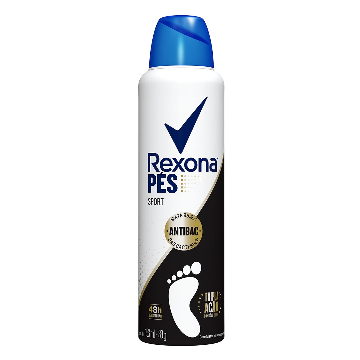 Desodorante Aerossol para os Pés Rexona Sport com 153ml 153ml