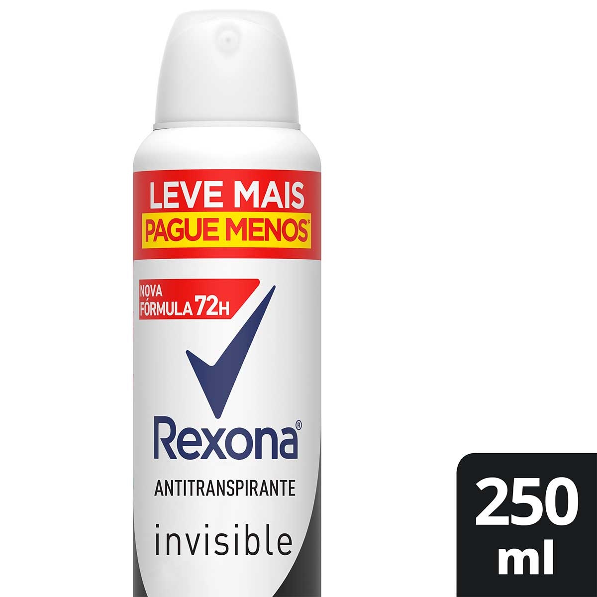 Desodorante Feminino Rexona Invisible Aerosol Antitranspirante 72h com 250ml Menor preço em Desodorante Feminino Rexona Invisible Aerosol Antitranspirante 72h com 250ml