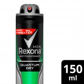 Desodorante Rexona Men Quantum Dry 72h Aerosol com 150ml