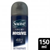 Desodorante Suave Men Invisível Aerosol Antitranspirante 48h de proteção com 150ml