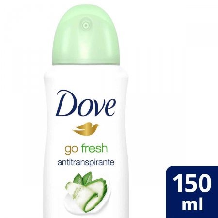 Desodorante Dove Go Fresh Pepino e Chá Verde Aerossol Antitranspirante com 150ml