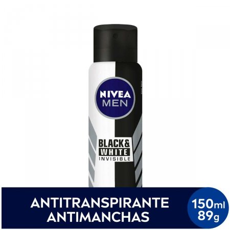 Nivea Men Desodorante Aerosol Invisible For Black & White | Drogaraia.com Foto 1