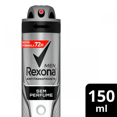 Desodorante Rexona Men Sem Perfume Aerossol Antitranspirante com 150ml