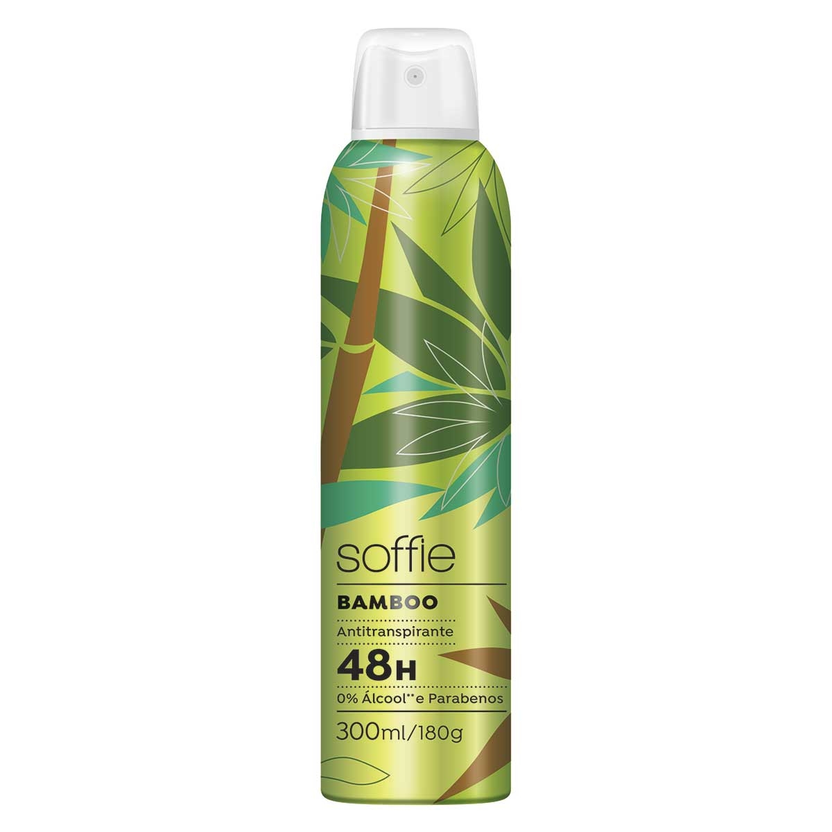 Desodorante Soffie Bamboo Aerossol Antitranspirante 48h com 300ml 300ml