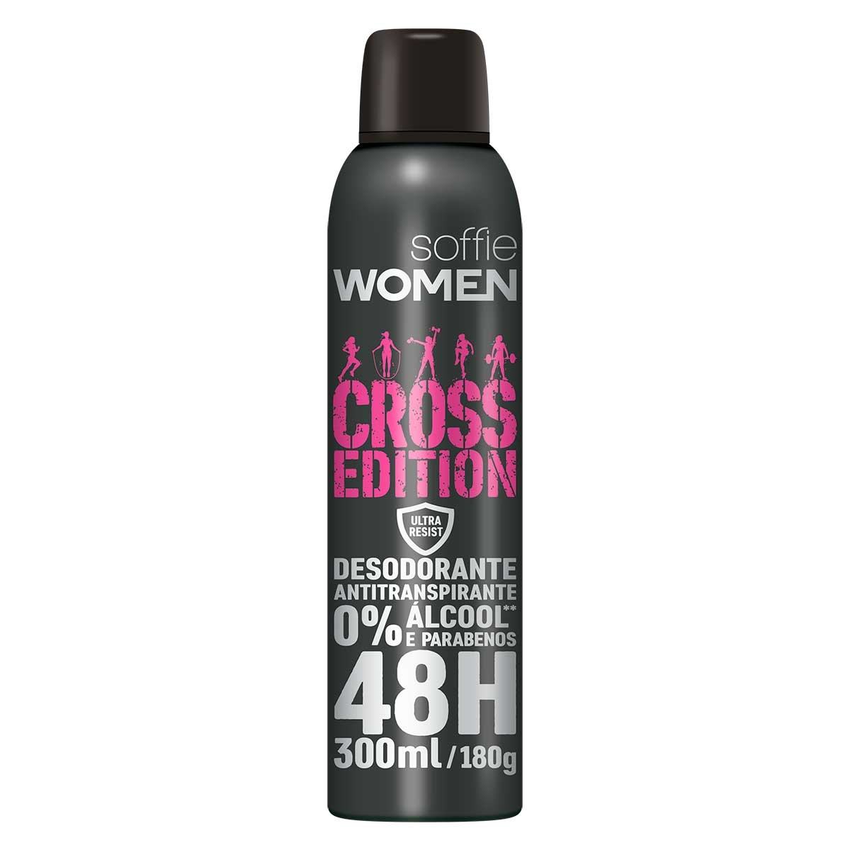Desodorante Soffie Women Cross Edition Aerossol Antitranspirante 48h com 300ml 300ml