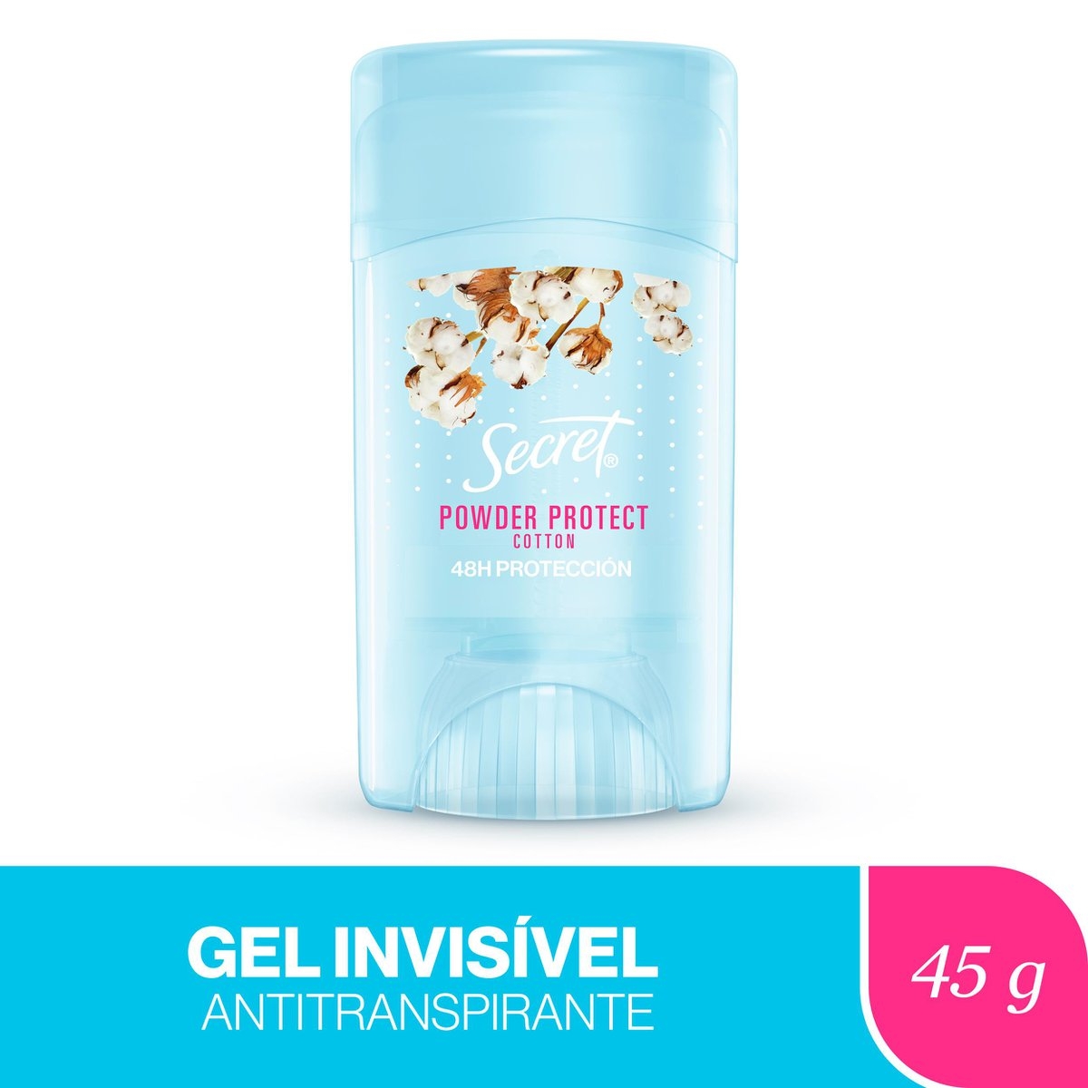 Desodorante em Gel Secret Powder Protect Cotton com 45g 45g