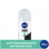 Desodorante Nivea Black & White Invisible Fresh Roll On Antibacteriano com 50ml