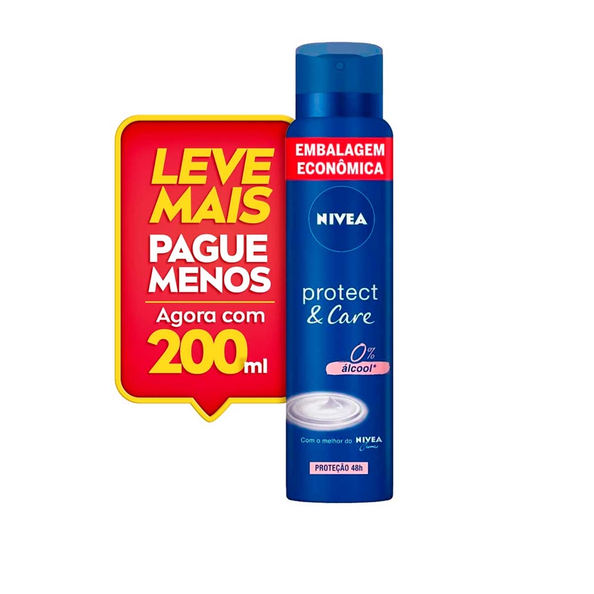 Desodorante Nivea Protect & Care 48h Antitranspirante Aerosol 200ml é ruim? Desodorante Nivea Protect & Care 48h Antitranspirante Aerosol 200ml é boa?