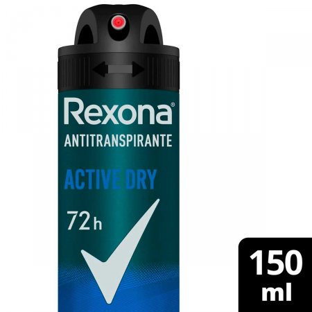 Desodorante Antitranspirante Rexona Active Dry - Drogafuji