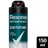 Desodorante Rexona Men Sem Perfume Aerossol Antitranspirante com 150ml