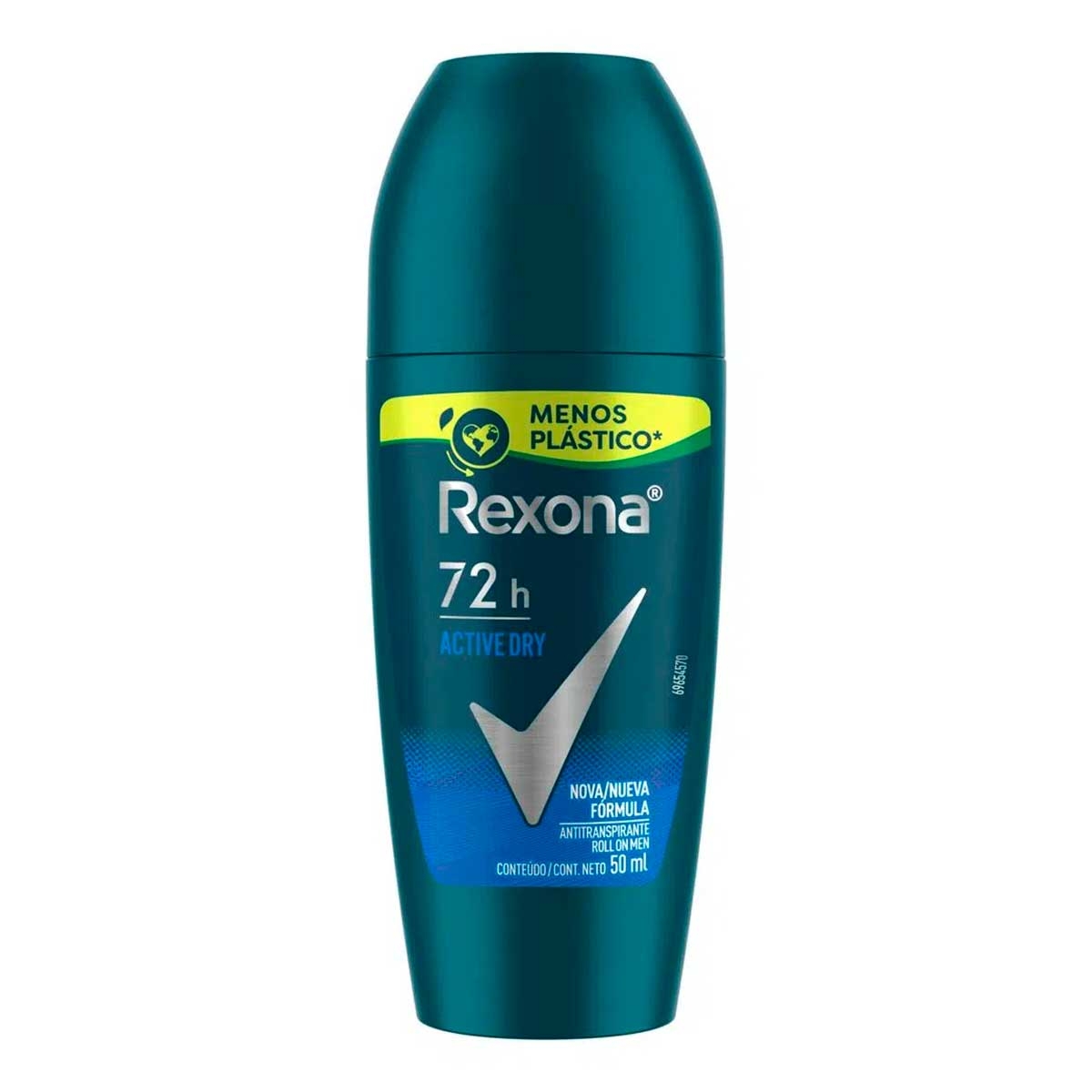 Desodorante Roll-On Rexona Men Active Dry Masculino com 50ml Menor preço em Desodorante Roll-On Rexona Men Active Dry Masculino com 50ml