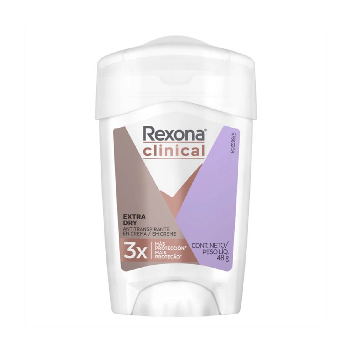 Desodorante Antitranspirante em Creme Stick Rexona Clinical Extra Dry Feminino com 48g 48g