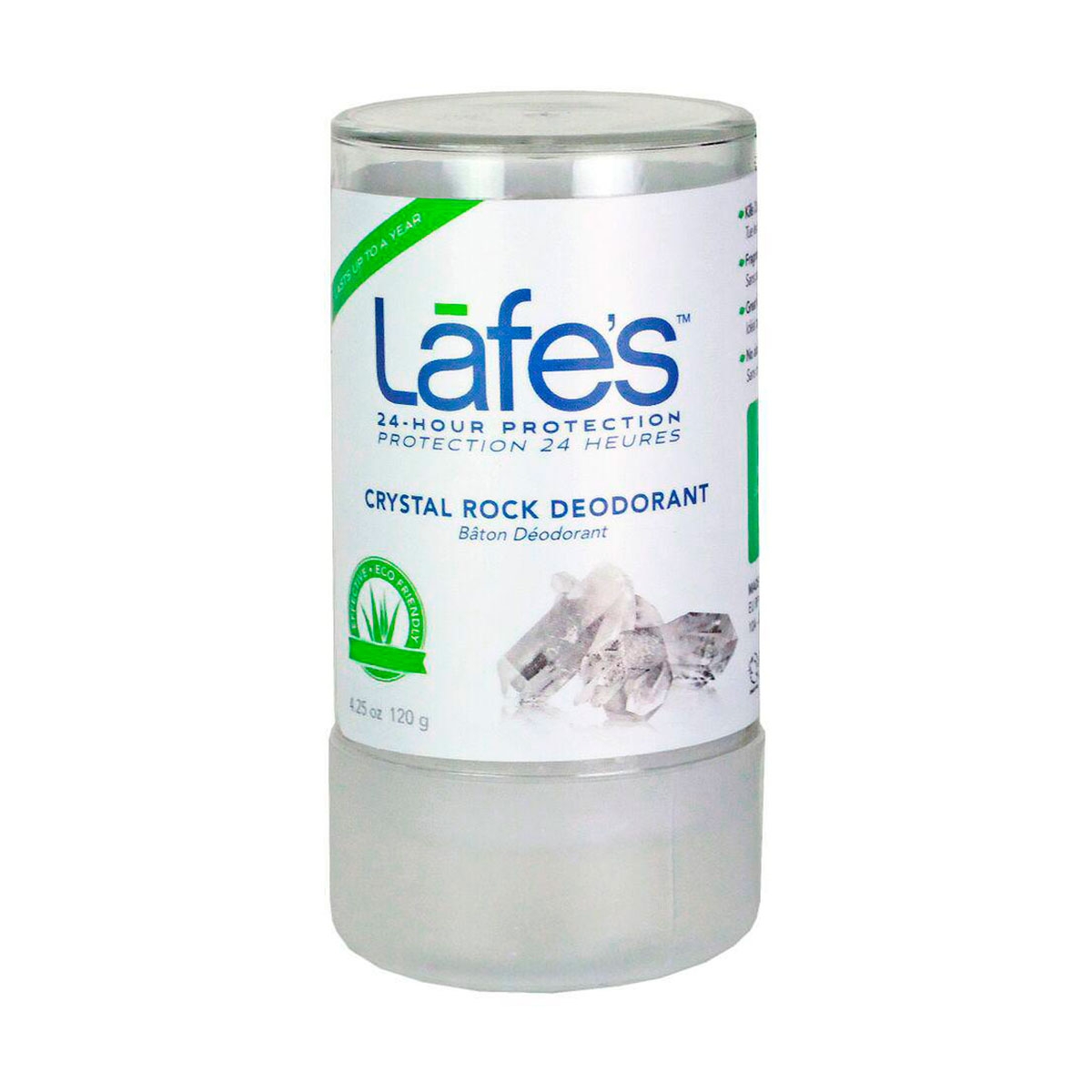 Desodorante Natural Crystal Stick Lafe's com 120g Menor preço em Desodorante Natural Crystal Stick Lafe's com 120g