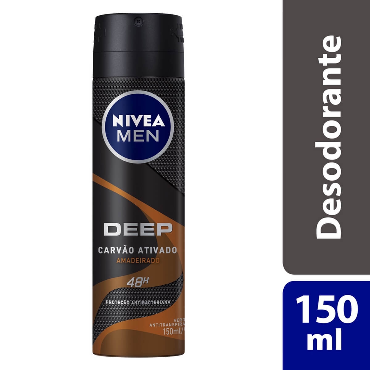 Desodorante Aerosol Nivea Men Deep Amadeirado com 150ml Menor preço em Desodorante Aerosol Nivea Men Deep Amadeirado com 150ml