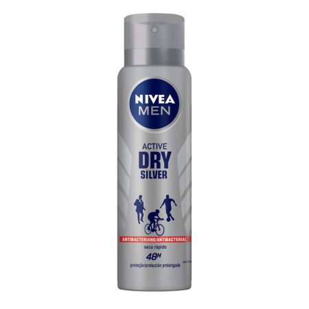 Desodorante Antitranspirante Aerosol Nivea Silver Protect 150ml | Drogaraia.com Foto 1