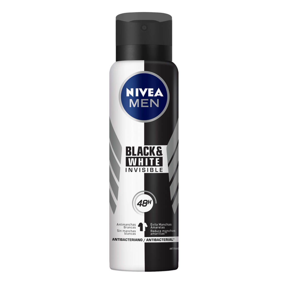 Desodorante Antitranspirante Aerosol Nivea Men Black&White Invisible Masculino com 150ml Menor preço em Desodorante Antitranspirante Aerosol Nivea Men Black&White Invisible Masculino com 150ml