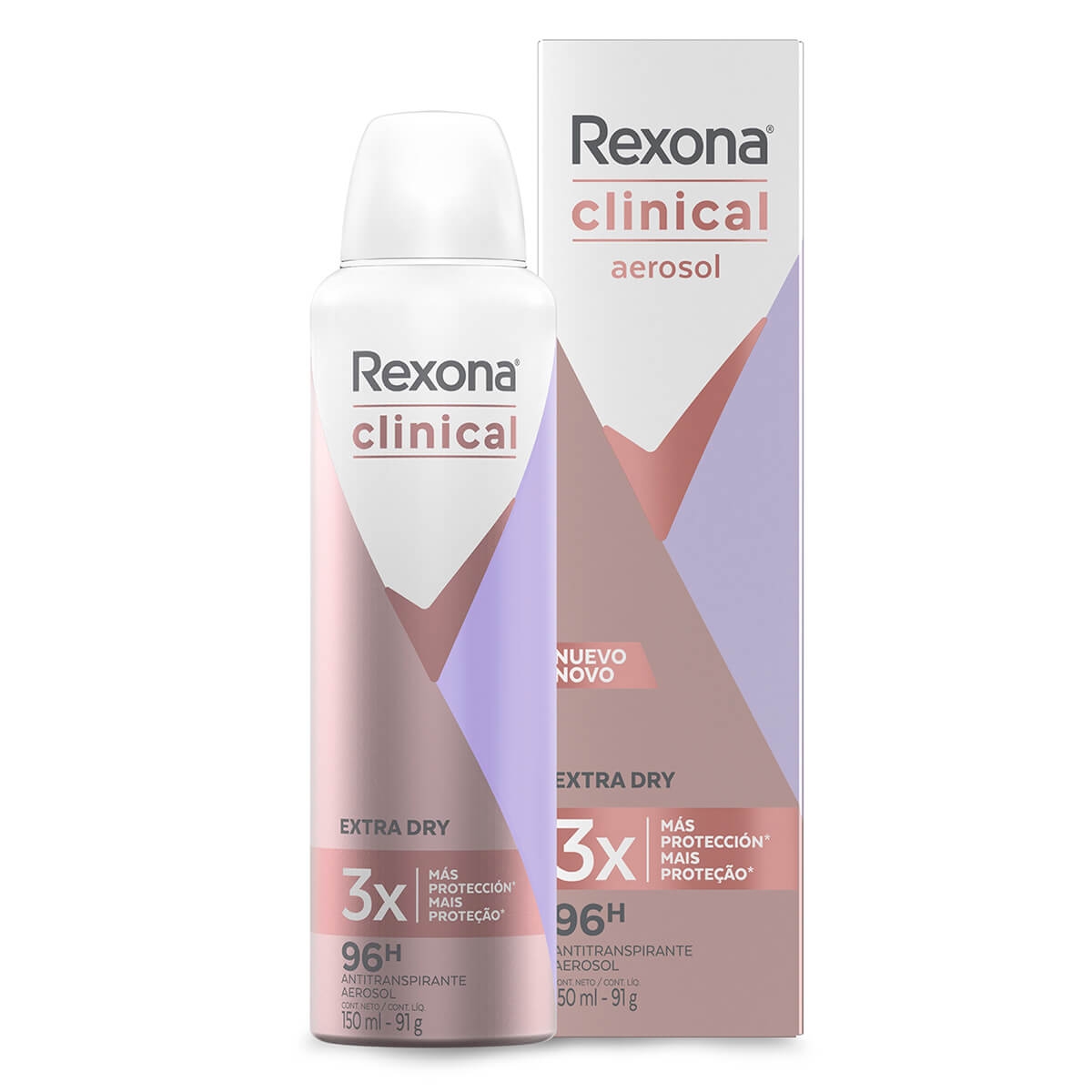 Desodorante Antitranspirante Rexona Feminino Clinical Extra Dry 150ml