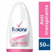 Desodorante Rexona Powder Dry Feminino Roll-On Antitranspirante com 50ml