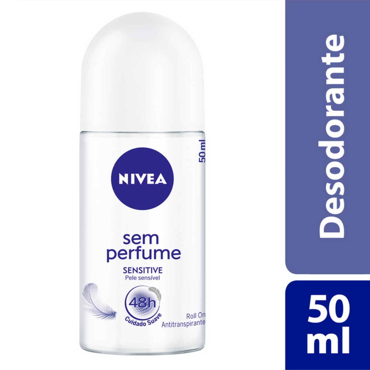 Desodorante Antitranspirante Roll-On Nivea Sem Perfume com 50ml Menor preço em Desodorante Antitranspirante Roll-On Nivea Sem Perfume com 50ml