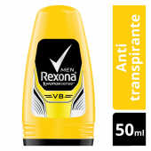 Desodorante Antitranspirante Roll-On Rexona V8 Masculino com 50ml