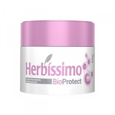 Desodorante Herbíssimo Bio Protect Hibisco em Creme com 55g