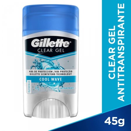 Desodorante Gillette Endurance Cool Wave Clear Gel com 45g