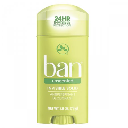 Desodorante Antitranspirante Sólido Ban Unscented Sem Perfume com 73g