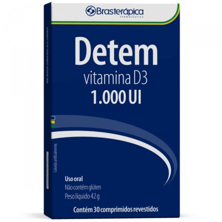 Vitamina D3 Detem 1.000UI com 30 comprimidos