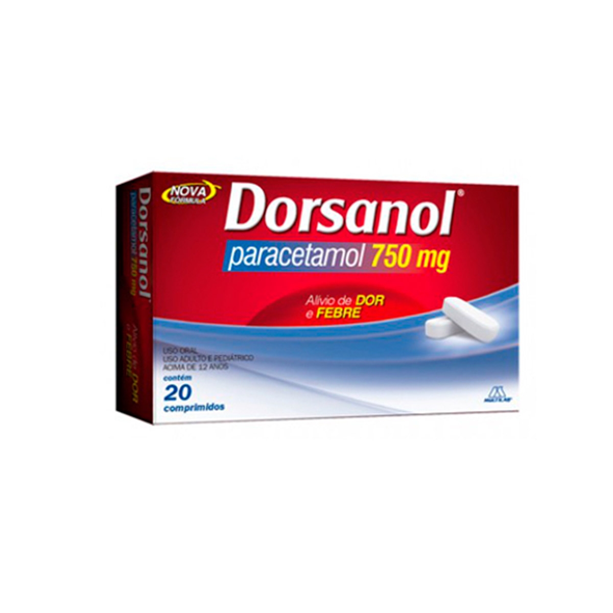 Dorsanol Paracetamol 750mg 20 comprimidos