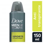 Desodorante Dove Men+Care Sports Active Fresh Antitranspirante Aerosol Masculino com 150ml
