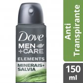 Desodorante Dove Men+Care Elements Minerais e Sálvia 48h Aerossol Antitranspirante com 150ml