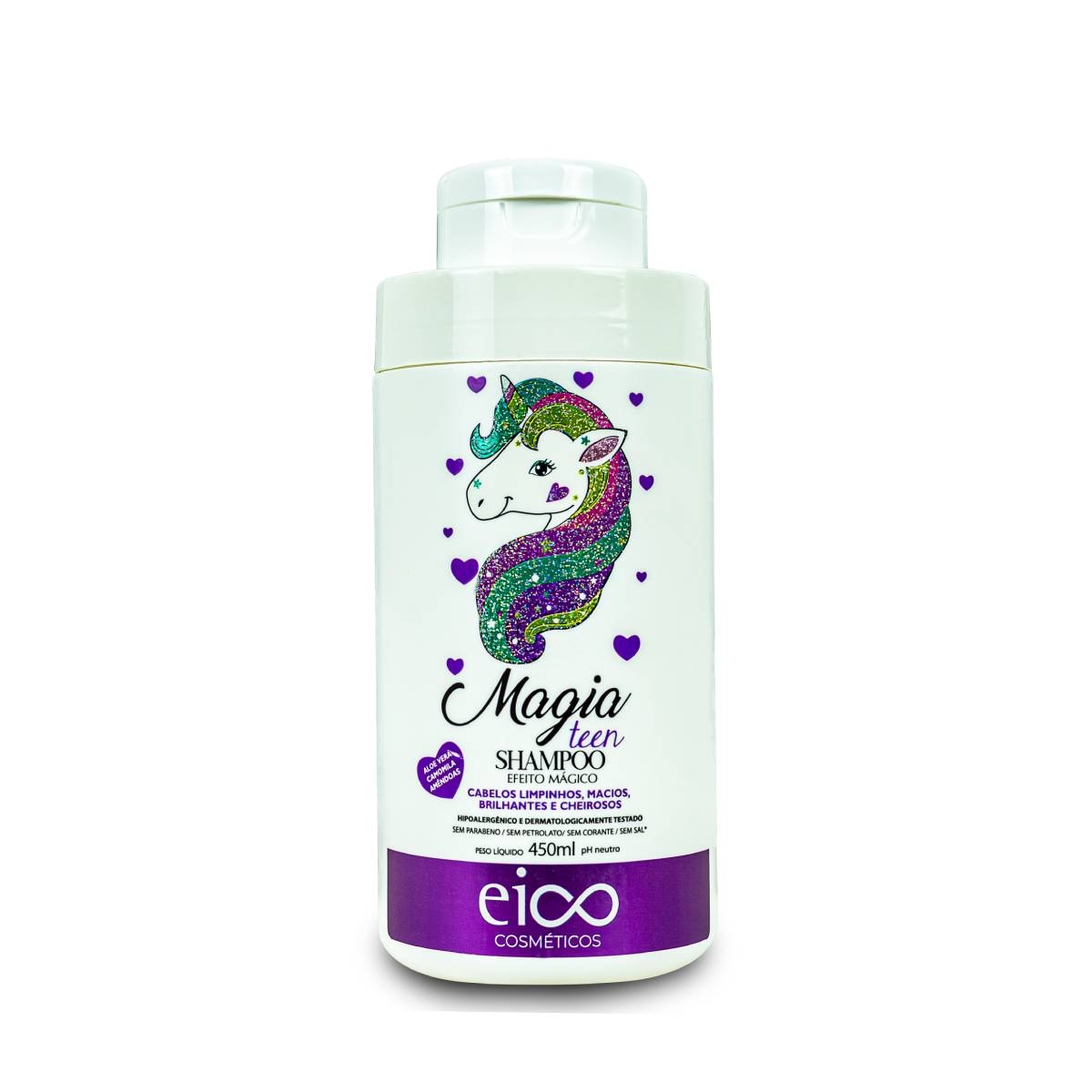 Shampoo Eico Magia Teen com 450ml 450ml