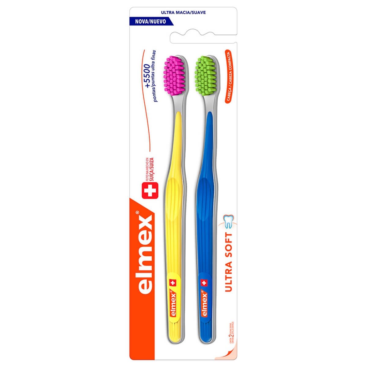 Escova de Dente Elmex Ultra Soft com 2 unidades Menor preço em Escova de Dente Elmex Ultra Soft com 2 unidades