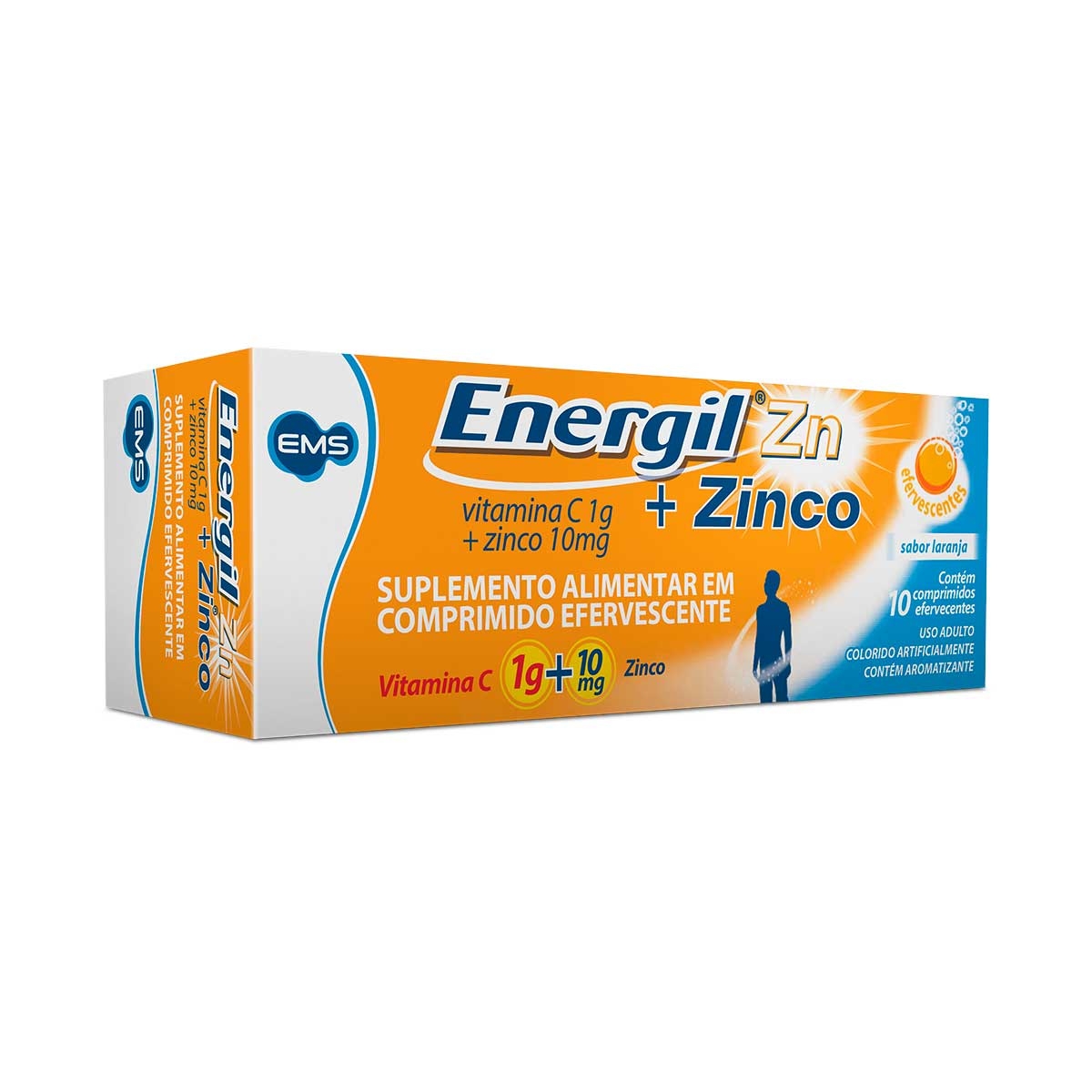 Energil Zinco com 10 comprimidos efervescentes