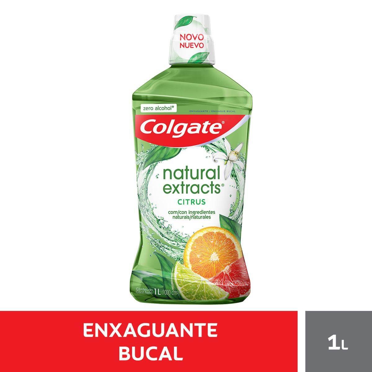 Enxaguante Antisséptico Bucal Colgate Natural Extracts Citrus Zero Álcool com 250ml Menor preço em Enxaguante Antisséptico Bucal Colgate Natural Extracts Citrus Zero Álcool com 250ml