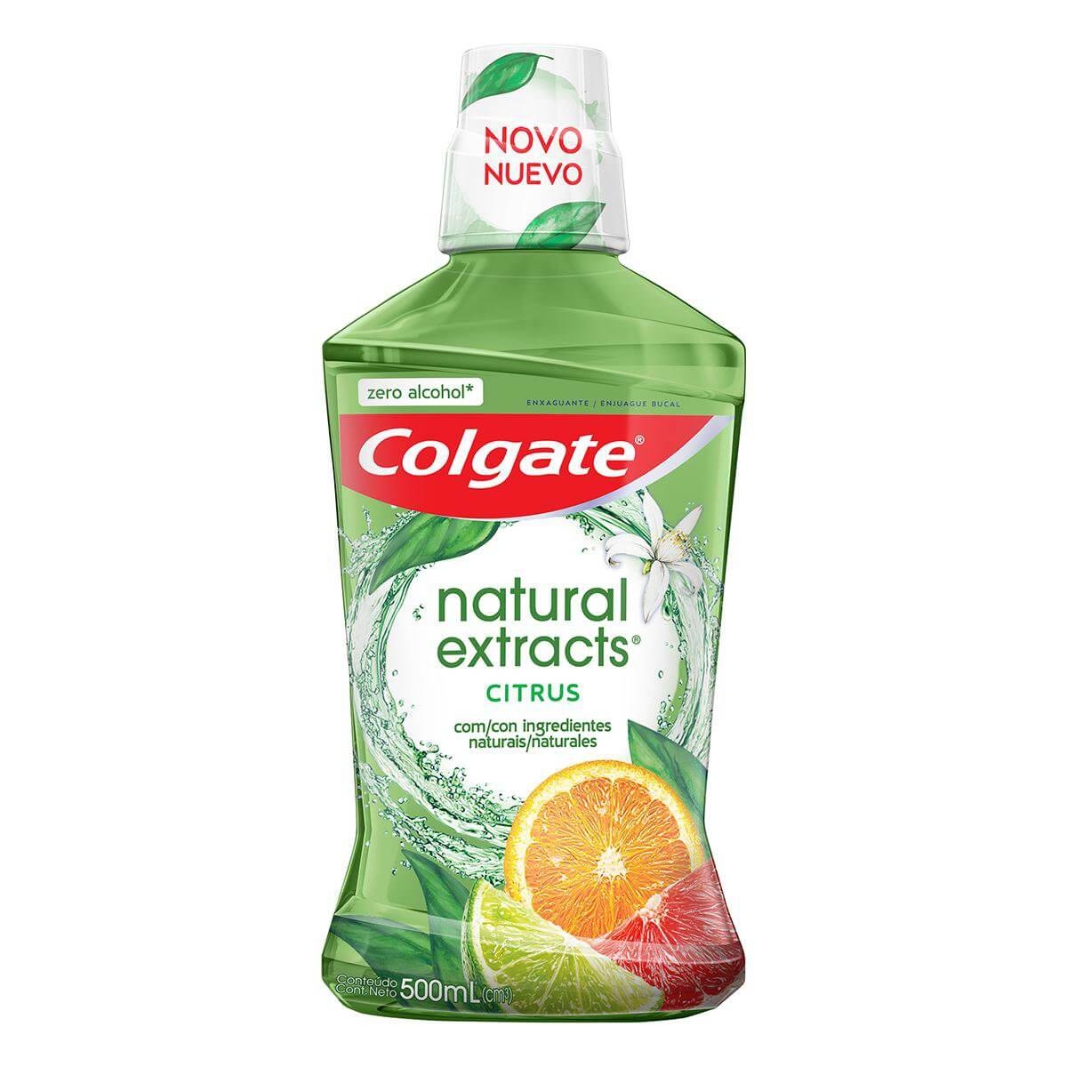 Enxaguante Antisséptico Bucal Colgate Natural Extracts Citrus Zero Álcool com 500ml Menor preço em Enxaguante Antisséptico Bucal Colgate Natural Extracts Citrus Zero Álcool com 500ml