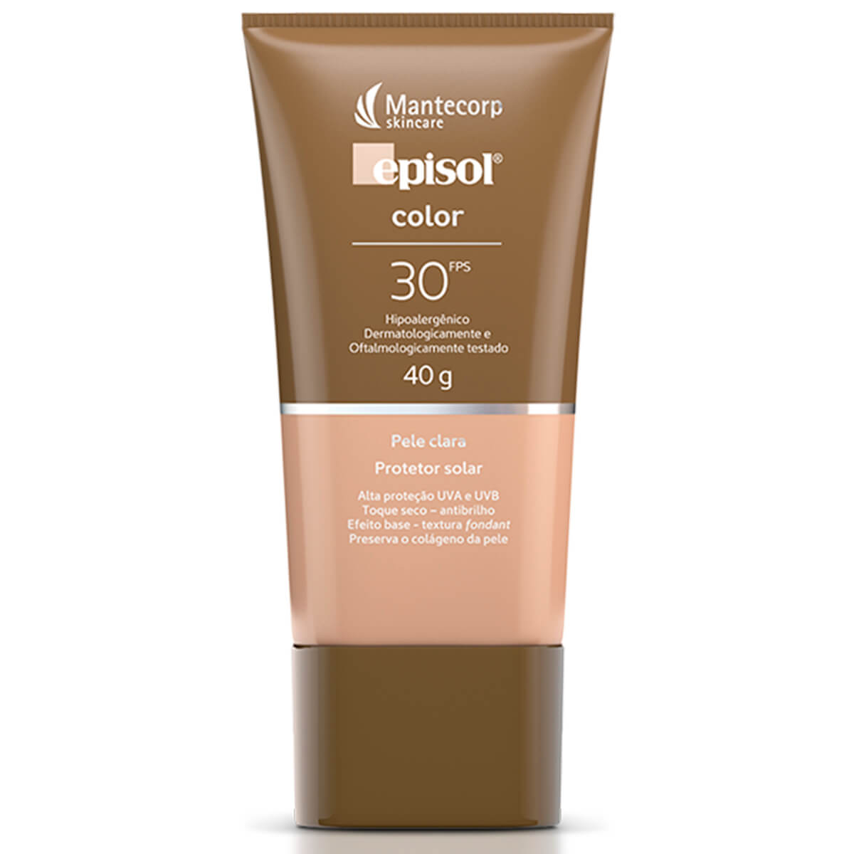 Menor preço em Protetor Solar Episol Color FPS 30 Facial Pele Clara com 40g
