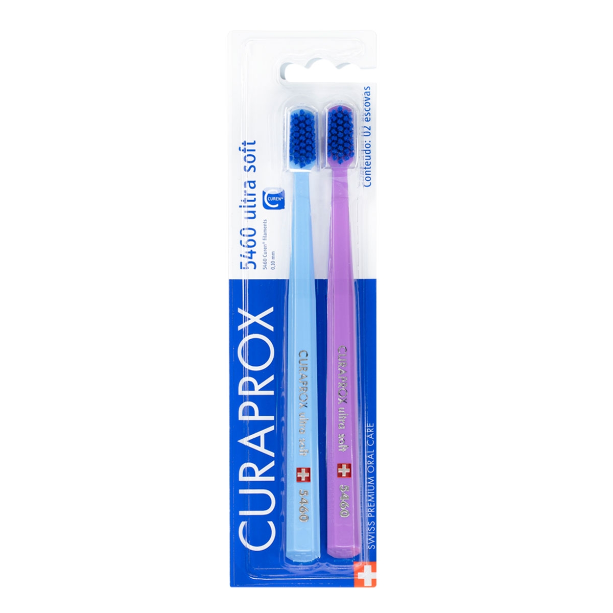 Escova de Dente Curaprox Ultra Soft 5460 Cores Sortidas 2 unidades