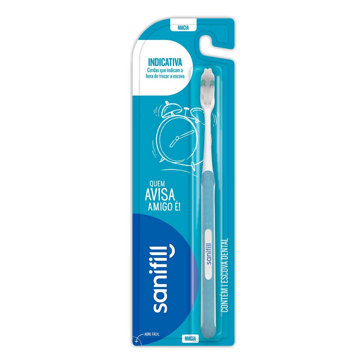 Escova de Dente Sanifill Indicativa Macia com 1 Unidade 1 Unidade