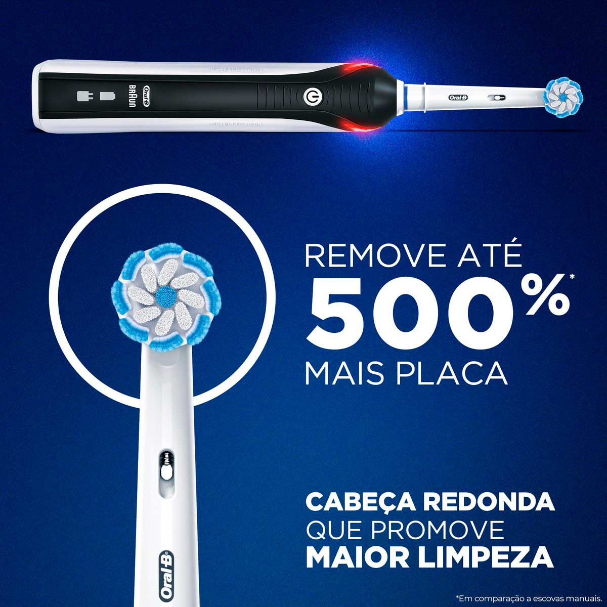 Escova Dental Elétrica Oral-B Pro 2000 Sensi Ultrafino 127v Com 1 ...