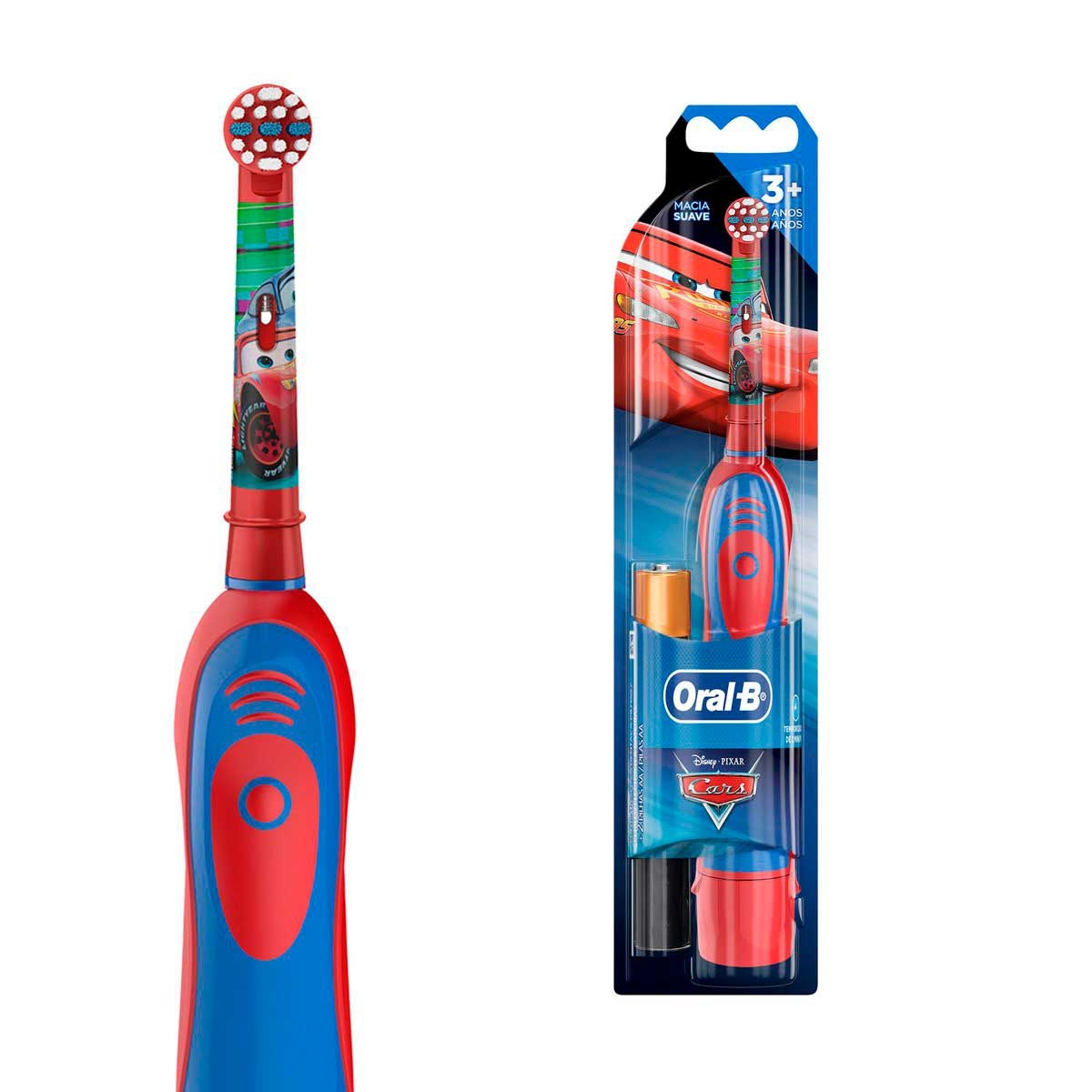 Escova Dental Elétrica Oral-B Disney Pixar Carros com 1 Unidade + 2 Pilhas AA Menor preço em Escova Dental Elétrica Oral-B Disney Pixar Carros com 1 Unidade + 2 Pilhas AA