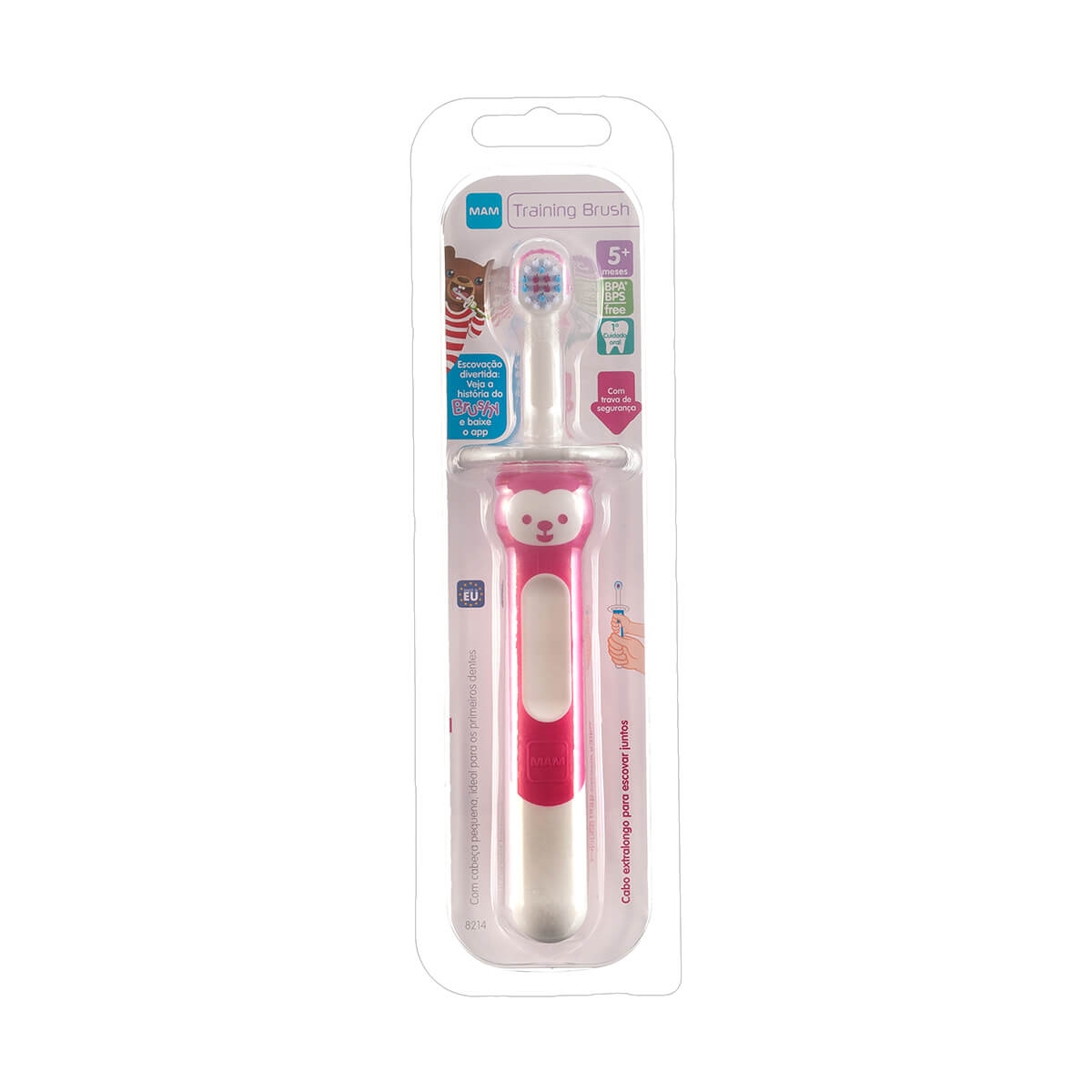 Escova De Dente Infantil Mam Training Brush Rosa Com 1 Unidade Droga Raia Escova De Dente Infantil Mam Training Brush Rosa Com 1 Unidade Droga Raia